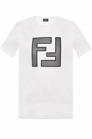 T-shirt with logo appliqué, zdjęcie 1 T-shirt with logo appliqué od Fendi